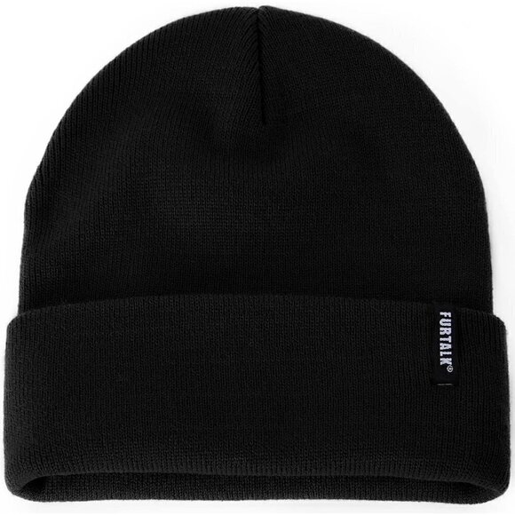 Furtalk Unisex Knit  Beanie Acrylic Soft Warm Winter Hat Pull-On Closure - Picture 1 of 8